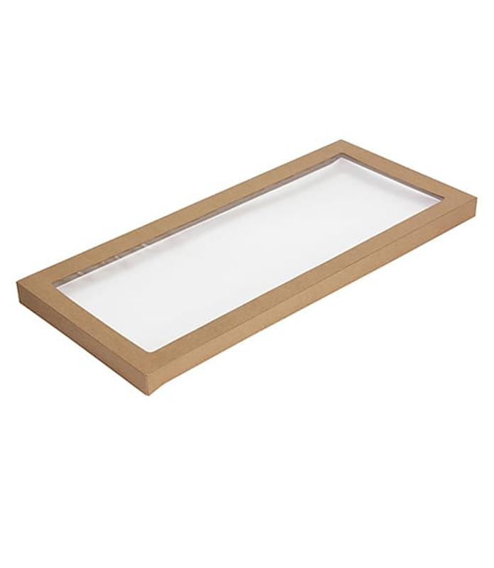 Catering Lid Kraft #3 With Window 50 Per Ctn