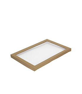 Catering Lid Kraft #4 With Window 50 Per Ctn