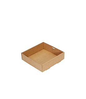 Catering Tray Kraft #5, 225 x 225 x 60mm 100 Per Ctn