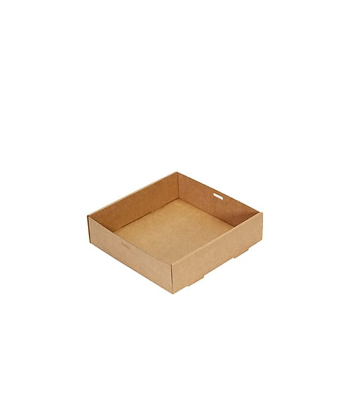 Catering Tray Kraft #5, 225 x 225 x 60mm 100 Per Ctn