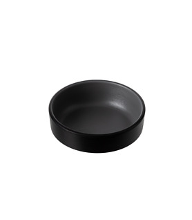 Coucou Melamine Round Sauce Dish Grey and Black 100mm (20/120)