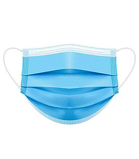 Disposable Face Mask 3 Ply 50 Pack