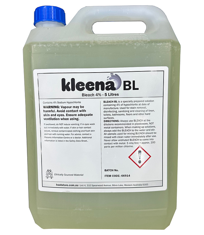 Kleena BL Bleach 4% Concentrate 5Ltr (3)