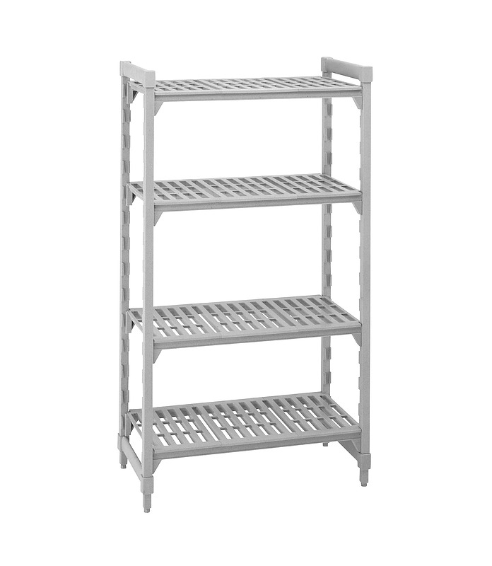 Polypropylene 4 Tier Shelf Large