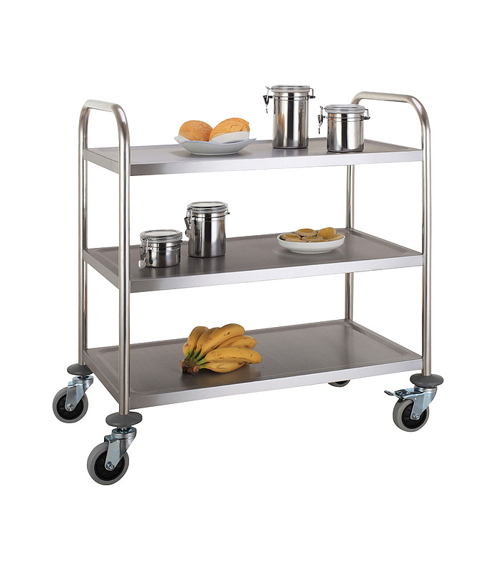 Stainless Steel 3 Tier Trolley