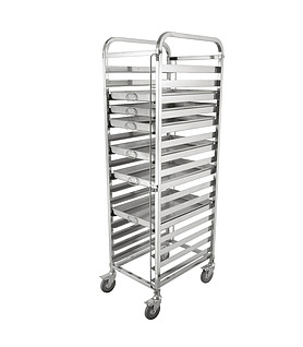 Stainless Steel 15 Tier Baking Trolley 470 X 620 X 1735mm