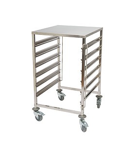 Stainless Steel 6 Tier Gastronorm Pan Trolley