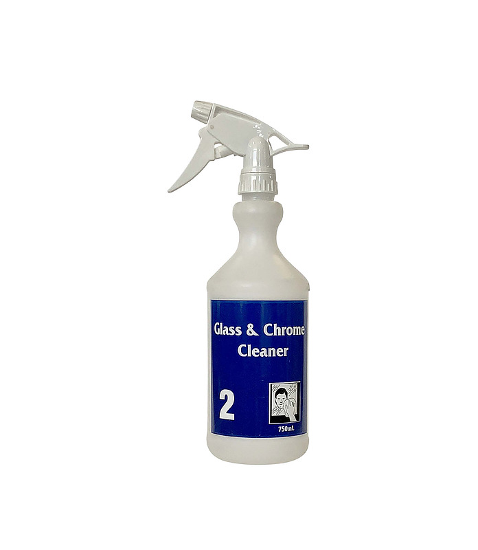 Chemform Spray Bottle 750ml Blue #2 Glass & Chrome (Excludes Trigger)