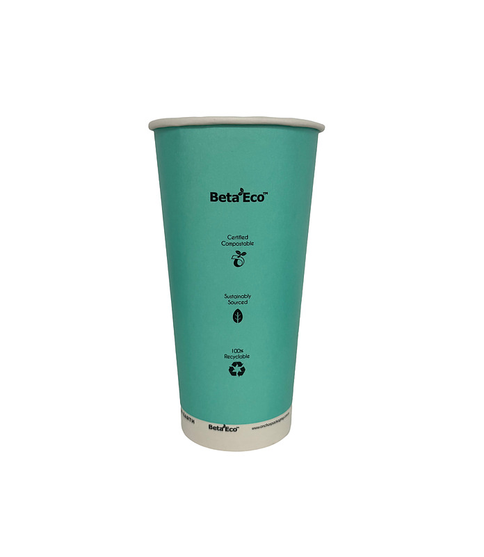 BetaEco PLA Cold Cup Aqua 600ml/20oz (1000)