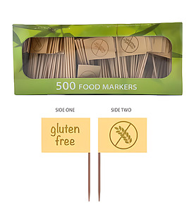 Onetree Gluten Free Flag Pick 500 Per Pack