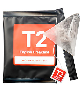 T2 English Breakfast Tea in Sachet (100)