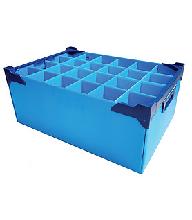 Glassware Storage Box 24 Compart 80 x 80 x 200mmH